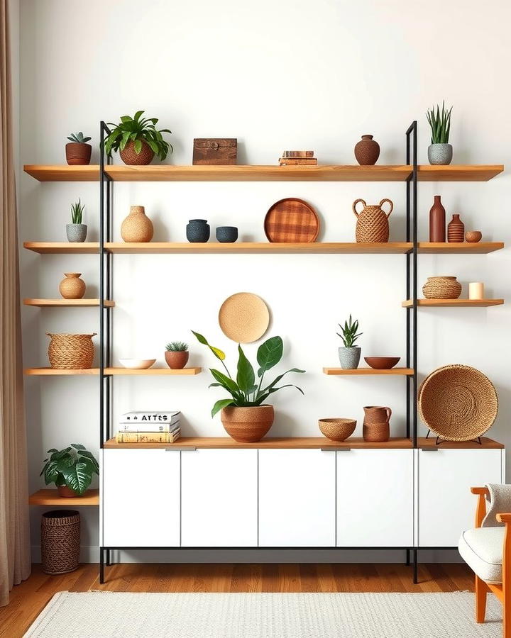 Opt for Minimalist Shelving