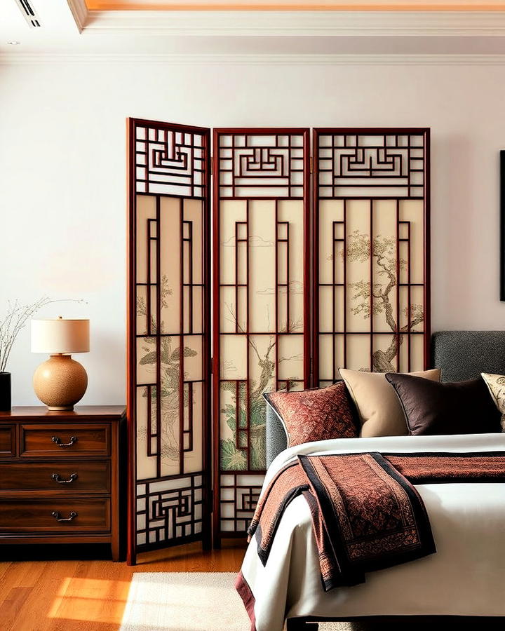 Oriental Screen Bedroom Divider