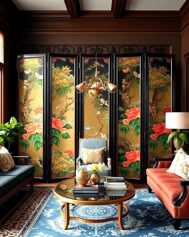 Ornate Chinoiserie Room Dividers