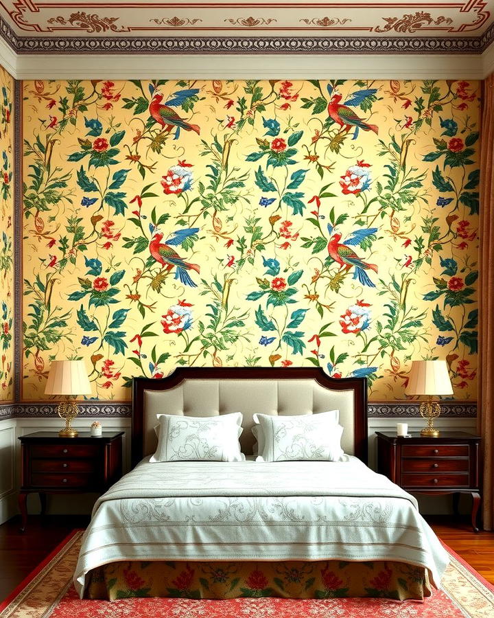 Ornate Chinoiserie Wallpaper