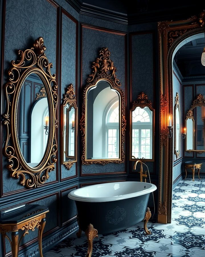 Ornate Mirrors with Intricate Frames