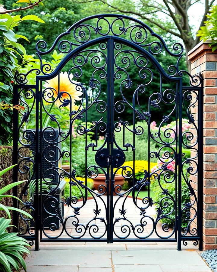 Ornate Wrought Iron Gate Design