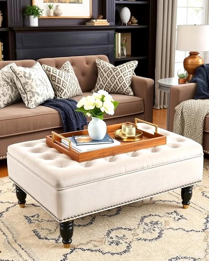 Ottoman Coffee Table Combo