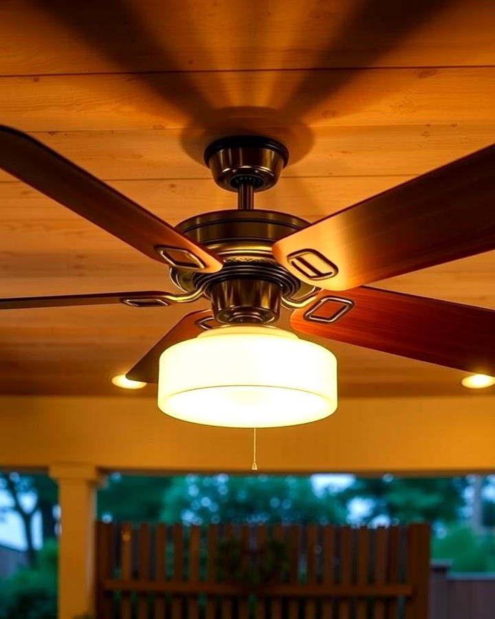 Outdoor Ceiling Fans with LED Lights