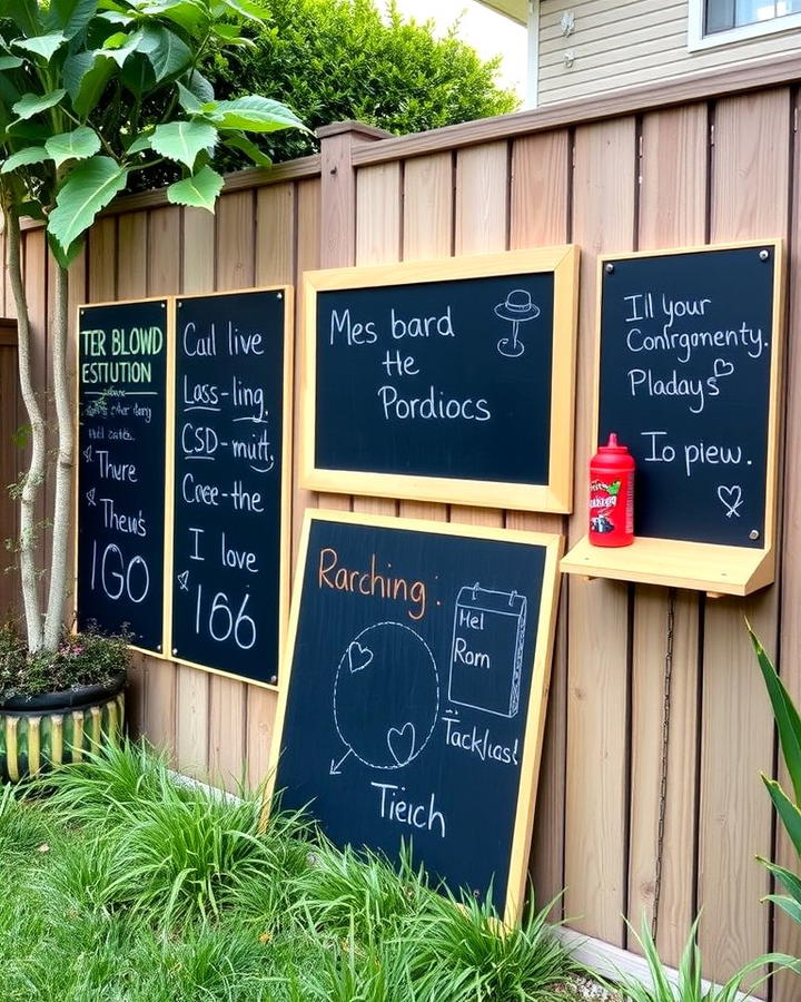 Outdoor Chalkboard Wall