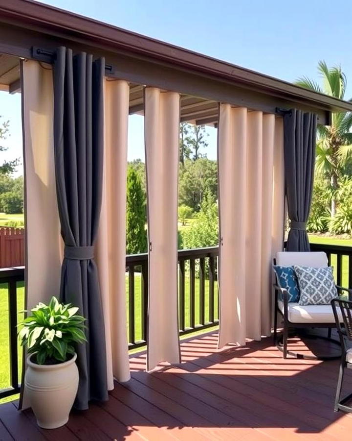 Outdoor Curtain Privacy Wall