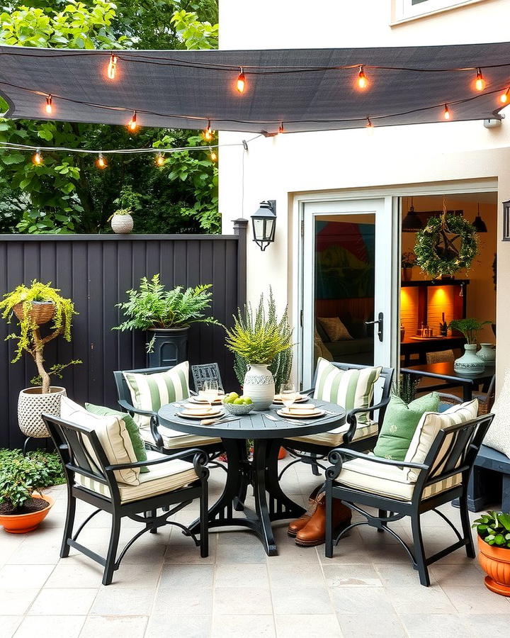 Outdoor Dining Area on a Budget