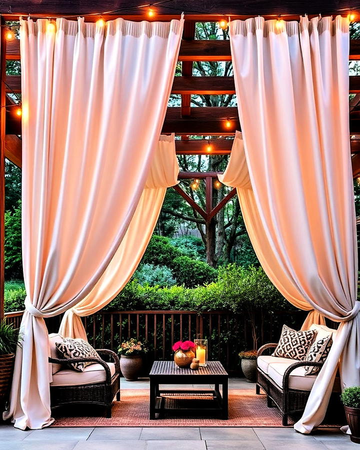 Outdoor Fabric Drapes Design