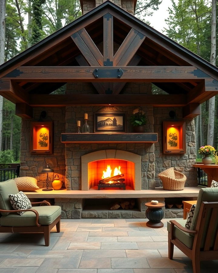 Outdoor Inspired Fireplace