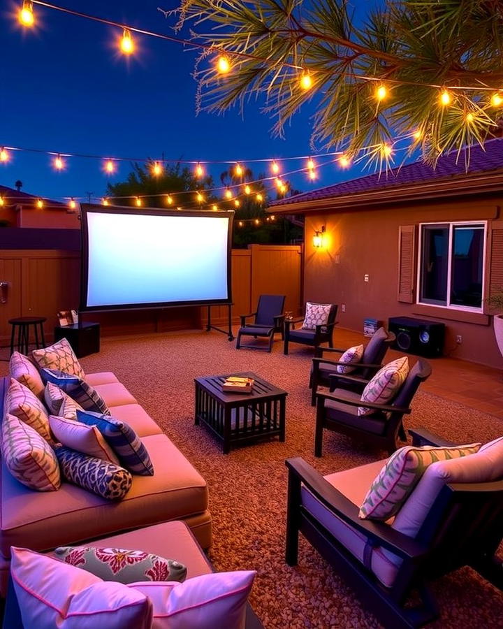 Outdoor Movie Area