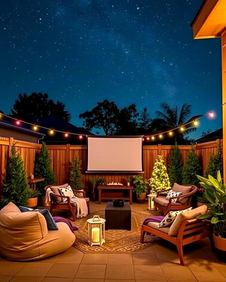 Outdoor Movie Corner