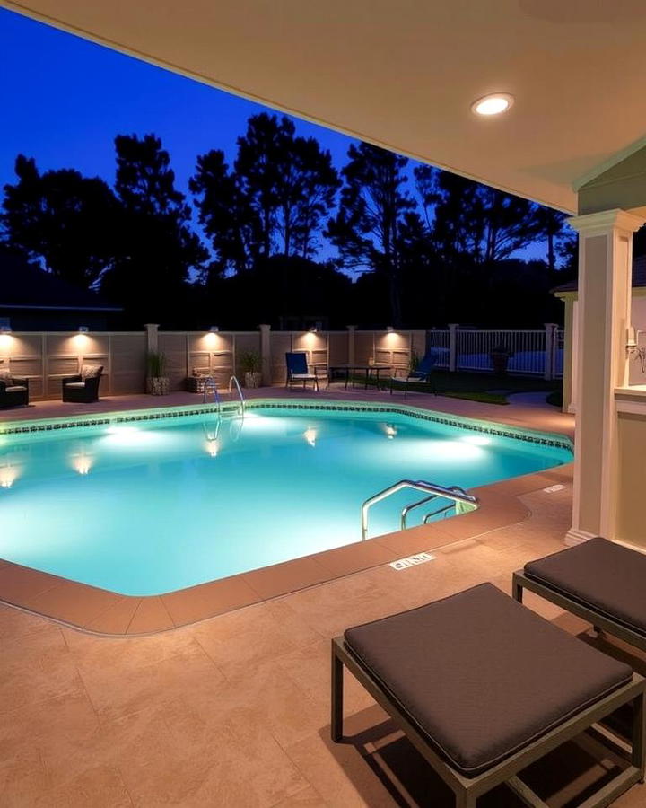 Outdoor Poolside Lighting