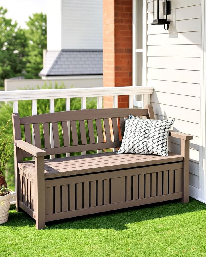 Outdoor Storage Bench Idea