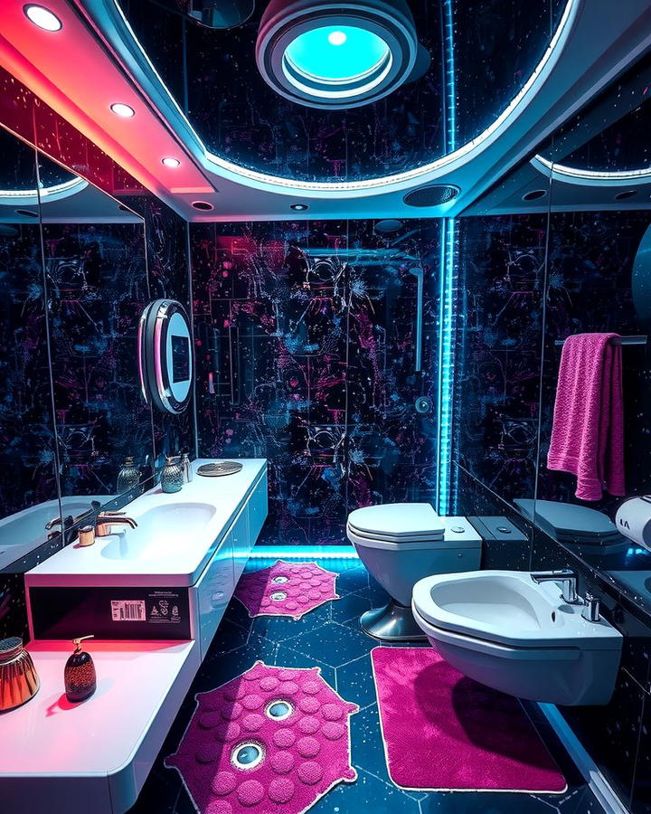 Outer Space Futuristic Bathroom