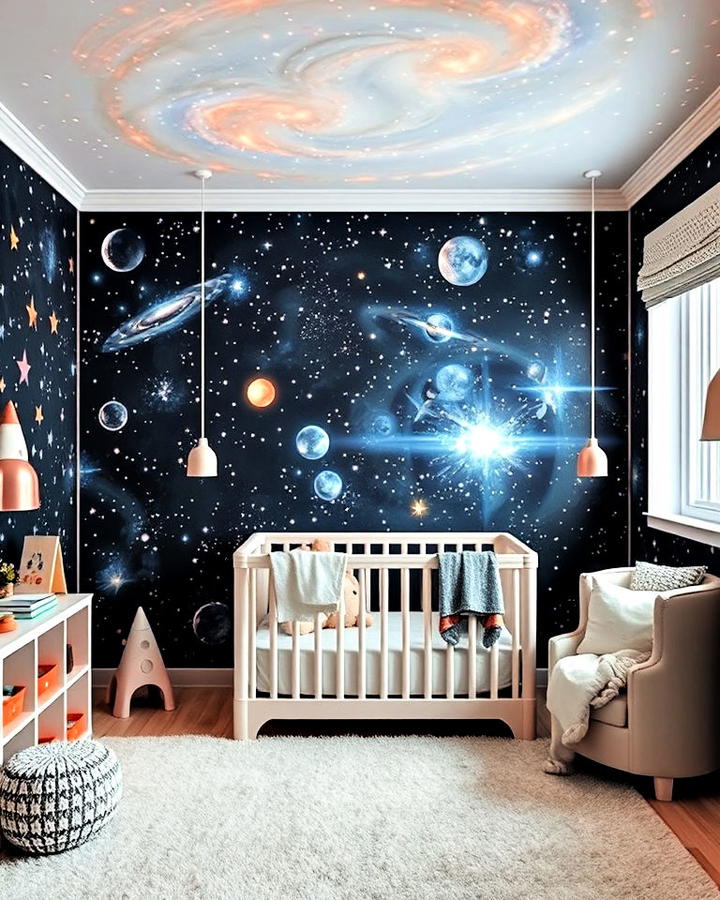 Outer Space Galaxy Theme Nursery