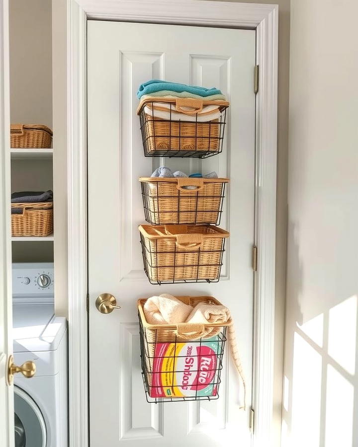 Over the Door Basket Organizer