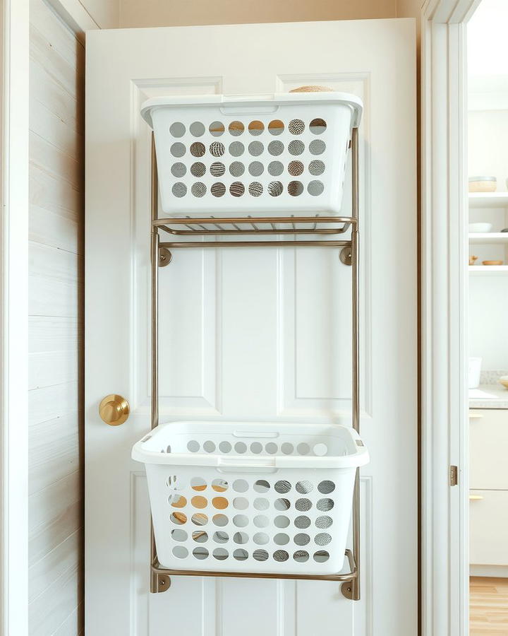 Over the Door Laundry Basket Storage