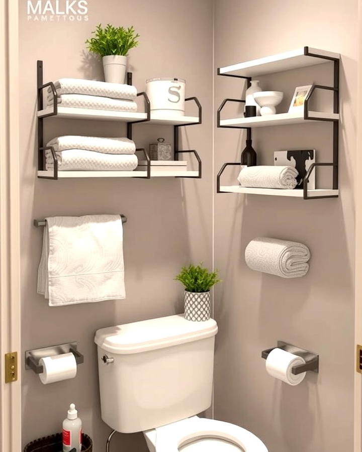 Over the Toilet Shelving Units for Added Storage