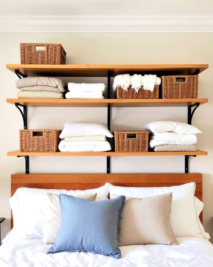 Overhead Bed Shelf Storage