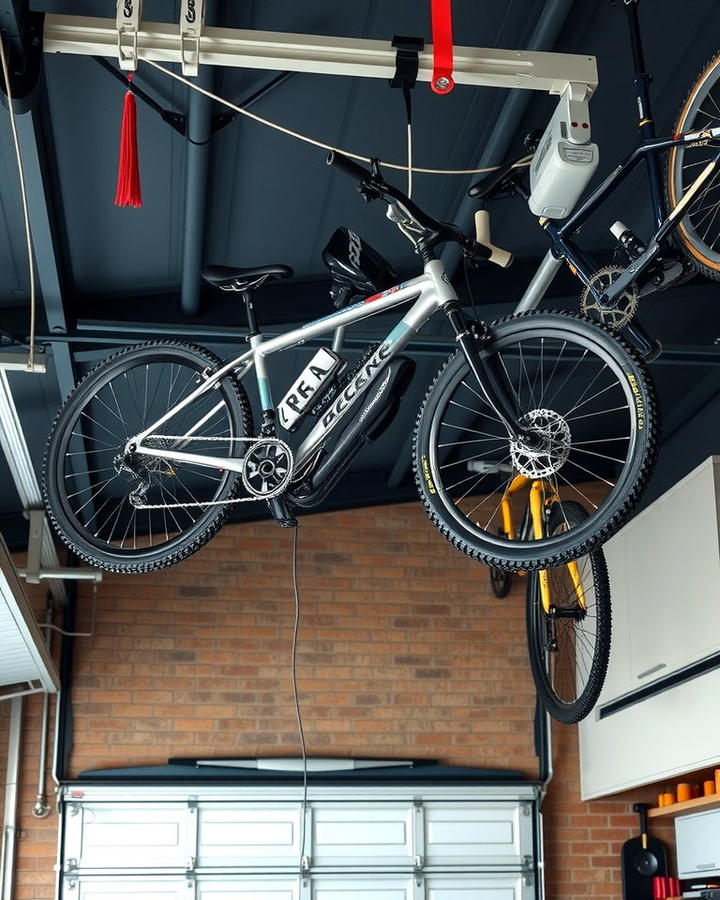 Overhead Bike Lifts for Maximum Space Utilization