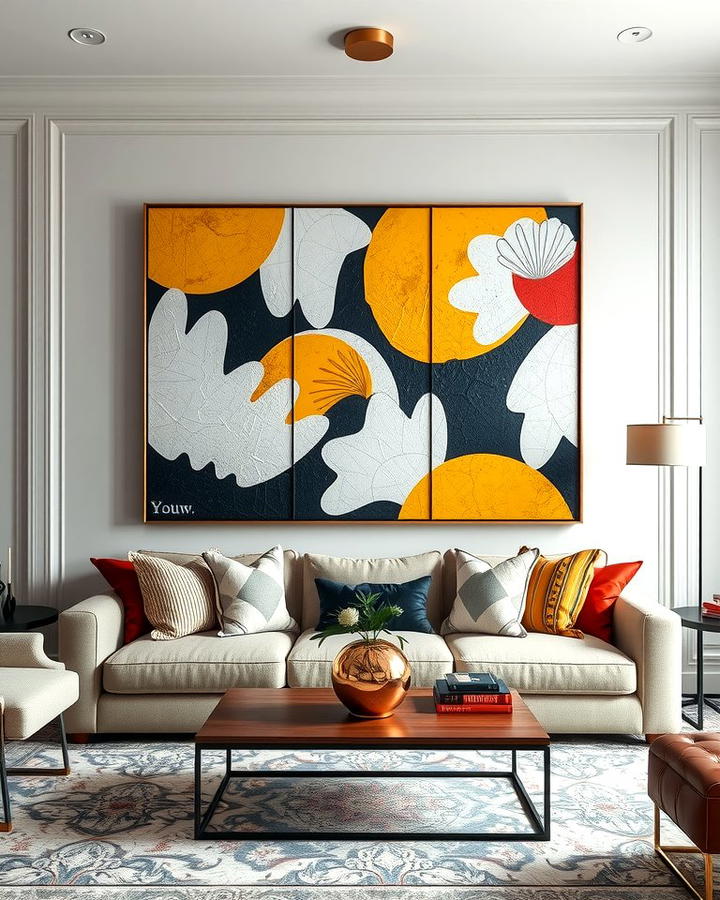 Oversized Artwork as a Focal Point