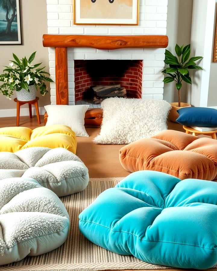 Oversized Floor Pillows for Casual Lounging