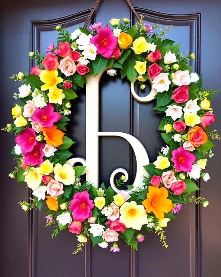 Oversized Floral Monogram