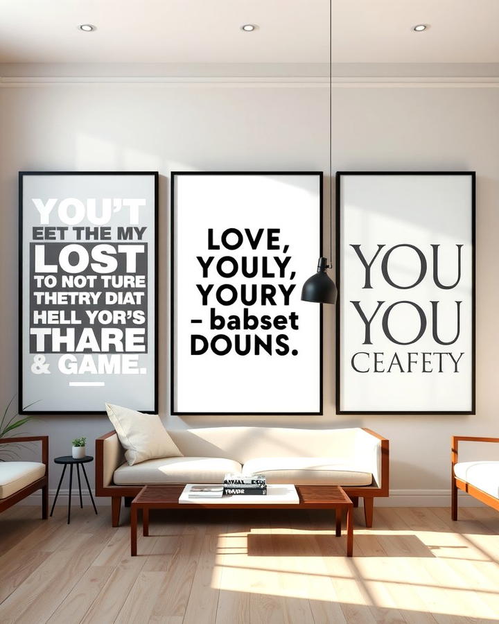 Oversized Typography Prints