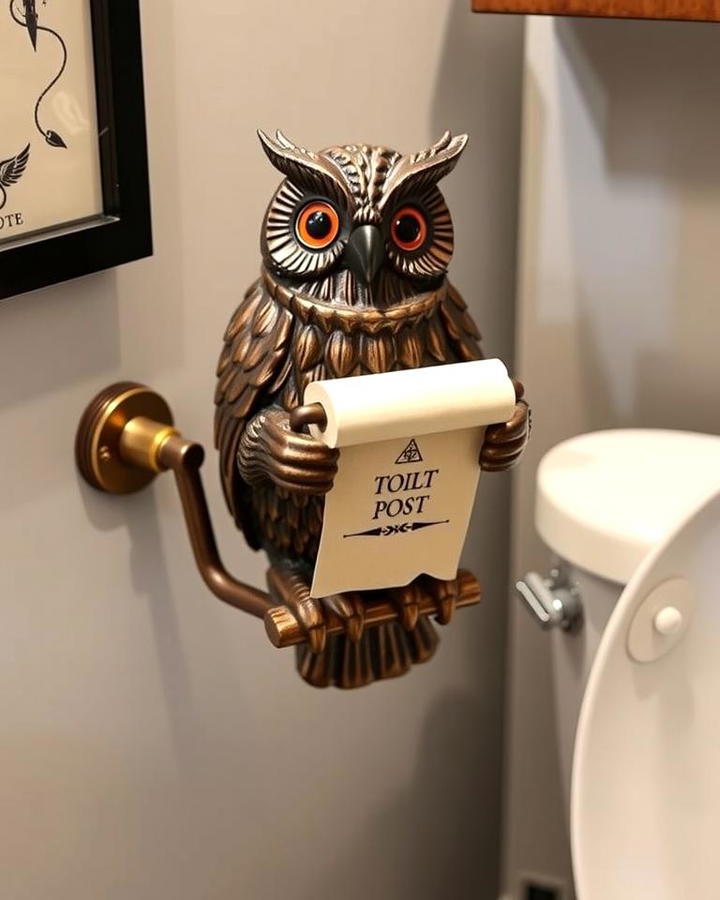 Owl Post Toilet Paper Holder