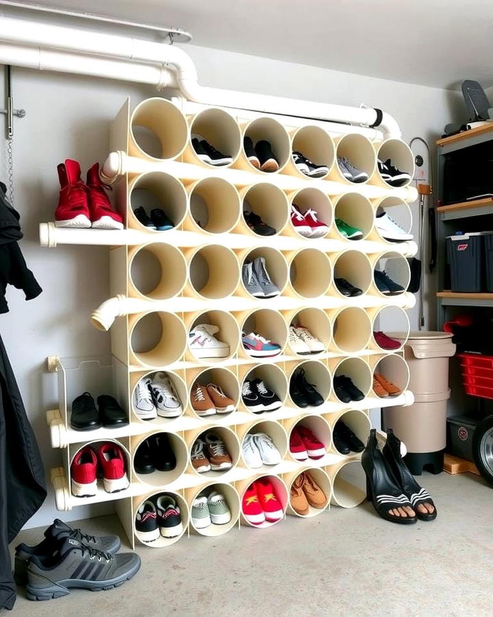 PVC Pipe Shoe Holders