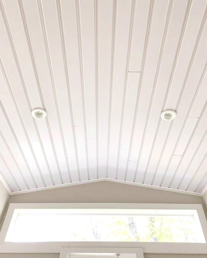 Painted Beadboard Ceiling