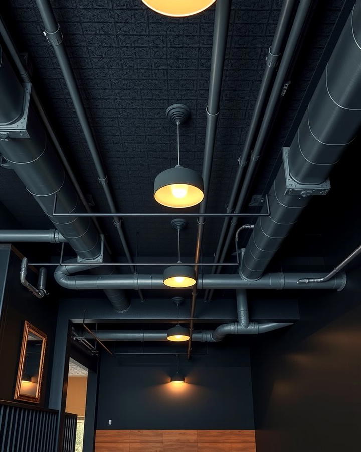 Painted Black Ceiling