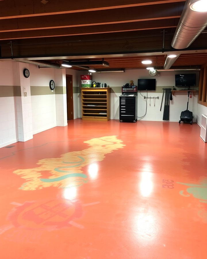 Painted Concrete Flooring