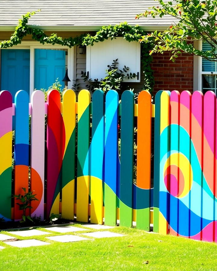 Painted Fence Panels