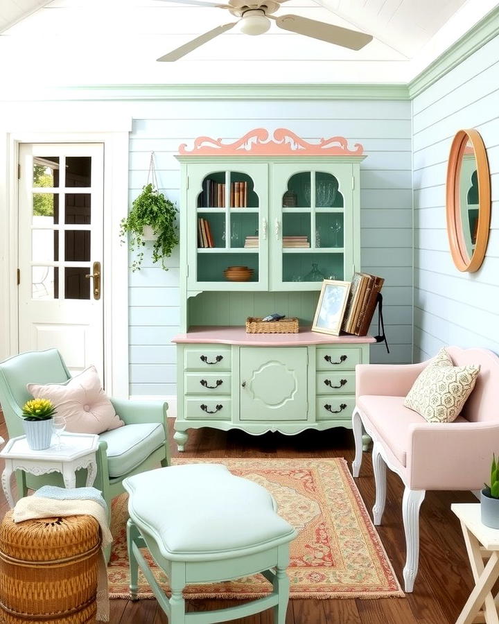 Painted Furniture in Pastel Shades