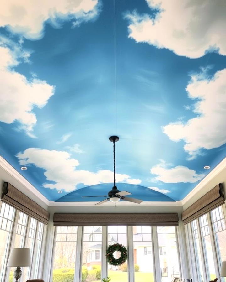 Painted Mural Ceiling