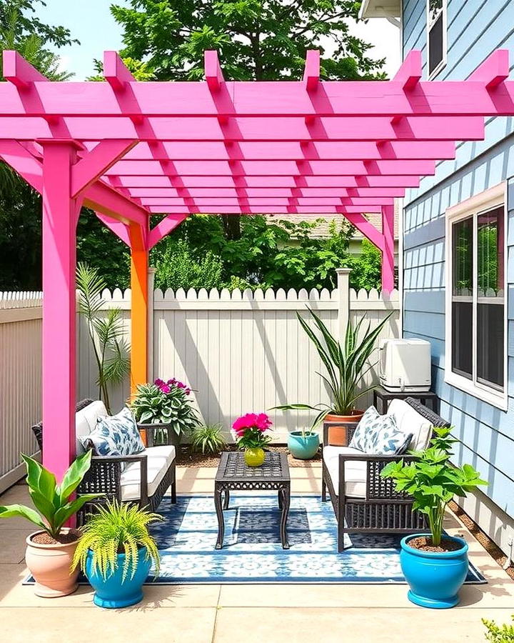 Painted Pergola