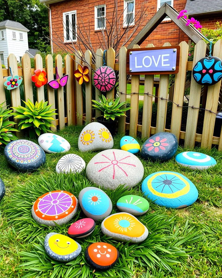 Painted Rocks Display