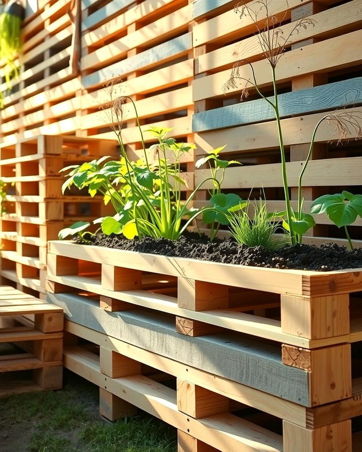 Pallet Retaining Wall