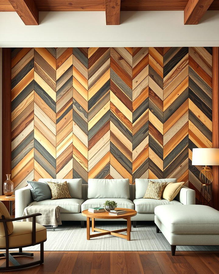 Parquet Inspired Wall