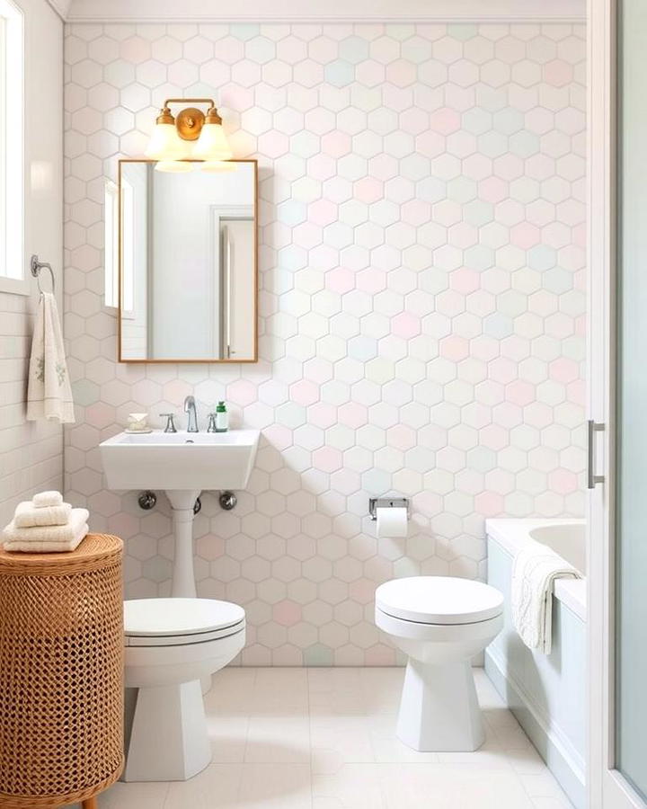 Pastel Hexagon Tiles for a Soft Touch