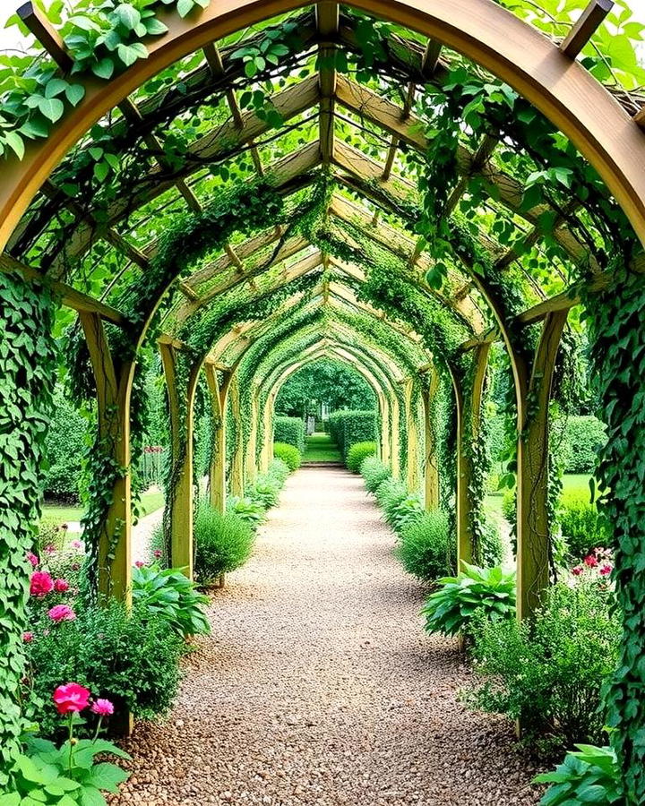 Pathway with Arched Arbor