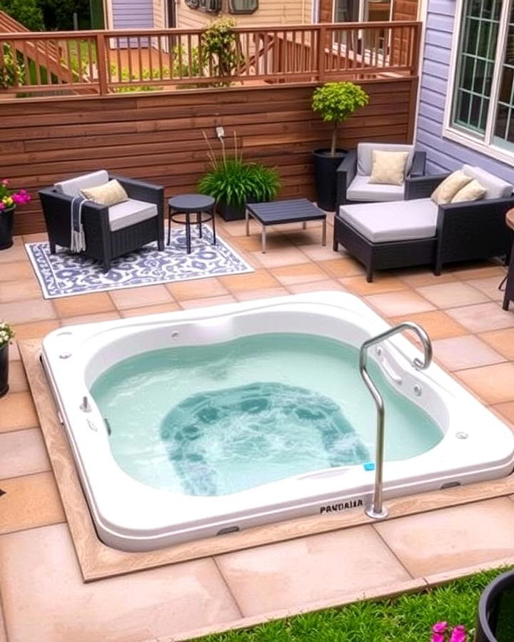 Patio Sunken Hot Tub