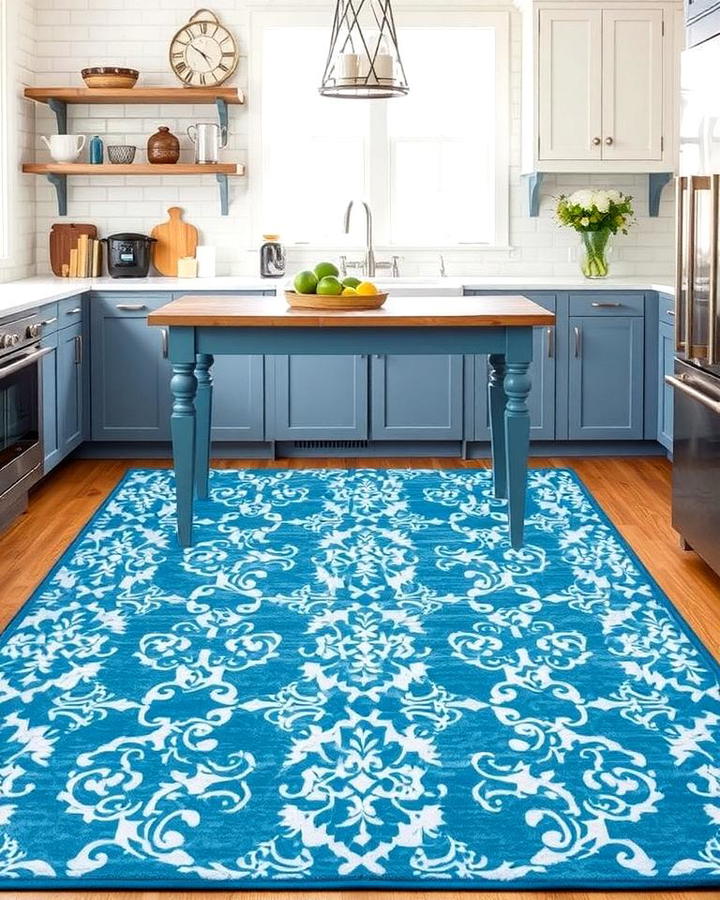 Patterned Blue Rugs