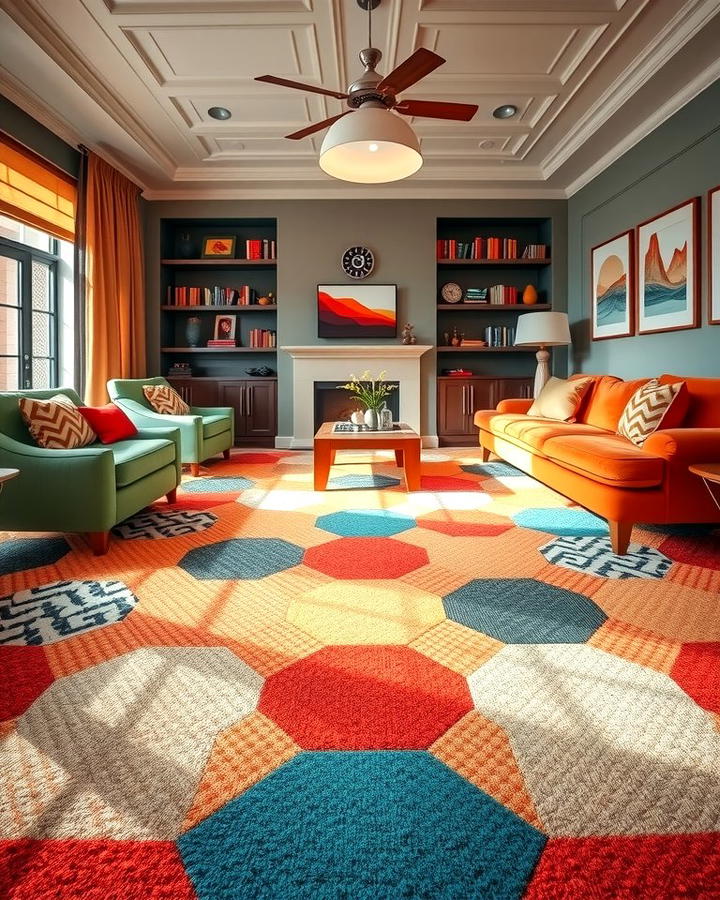 Patterned Carpets to Add Visual Interest