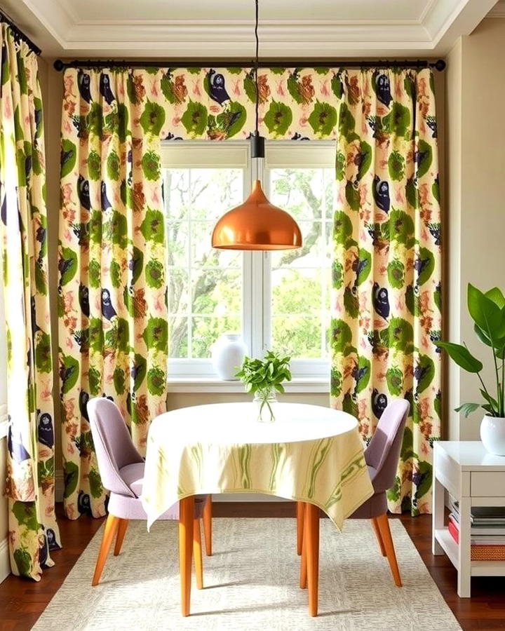 Patterned Curtains for Visual Interest