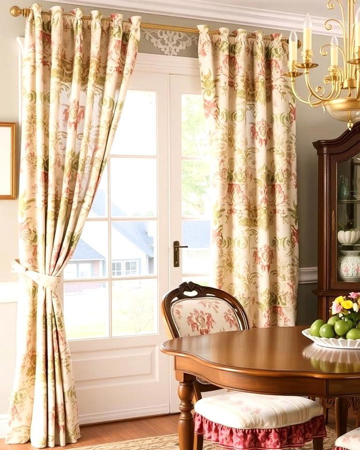 Patterned Curtains for a Nostalgic Touch