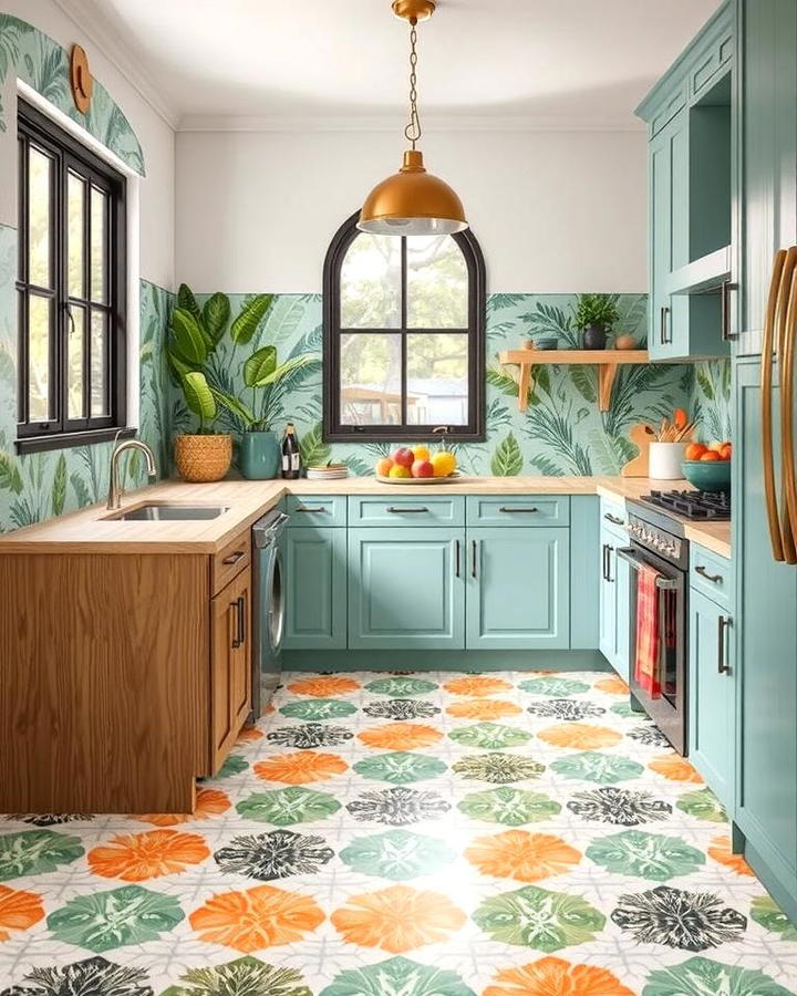 Patterned Floor Tiles