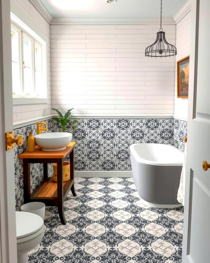 Patterned Floor Tiles