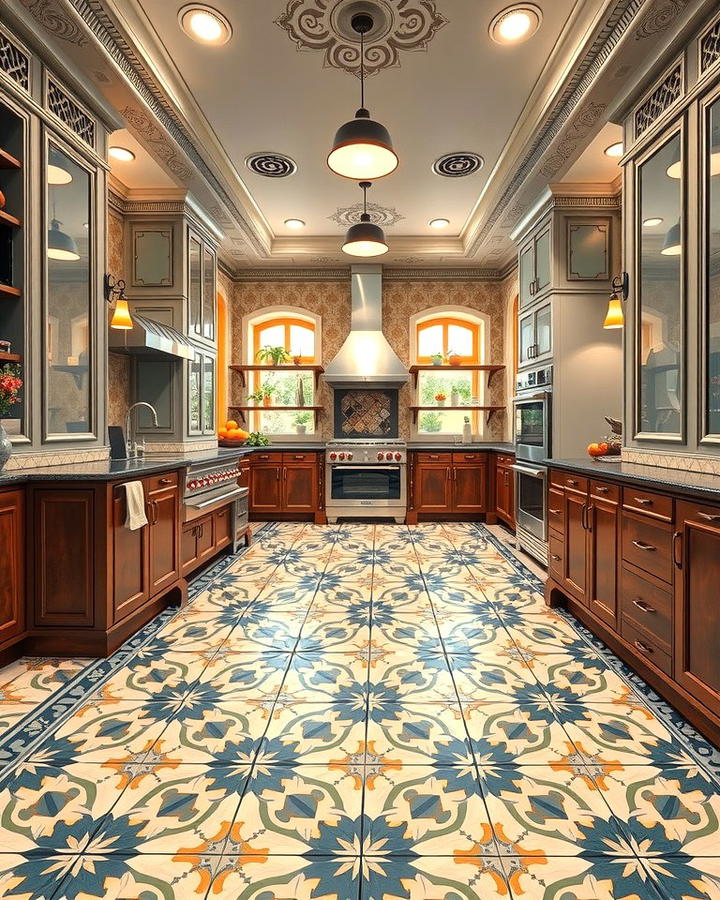 Patterned Floor Tiles